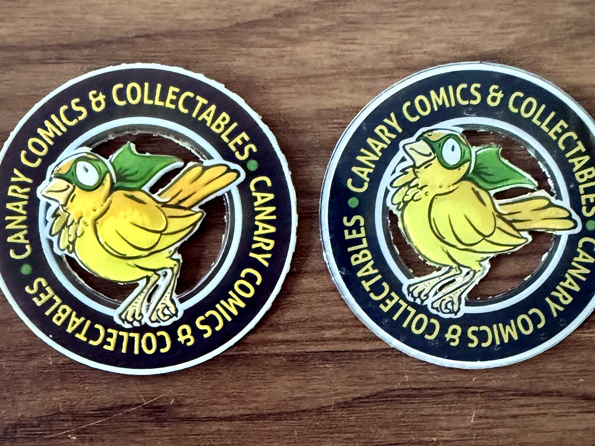 Branded discs printed for Canary Comics & Collectables